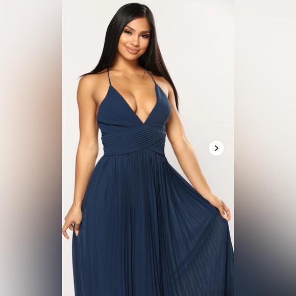 NWT | FashionNova D16411 Tuape Mauve Elegant Lure Maxi Taupe Size Large dress - Picture 6 of 14